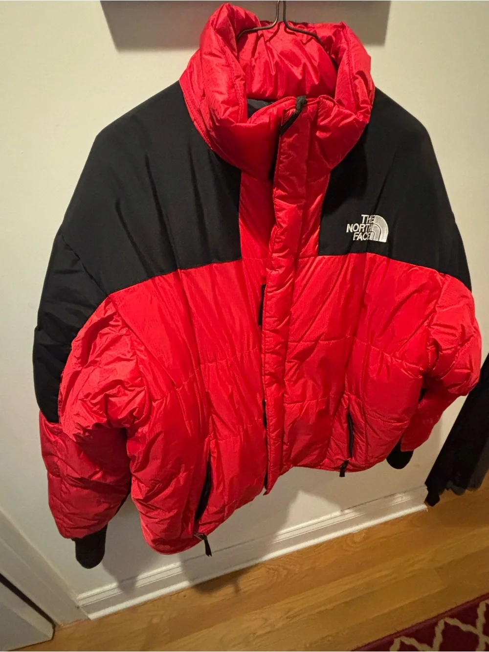 The North Face Red and Black Puffer Jacket. Mint 1996 Gore Dryloft, with hood